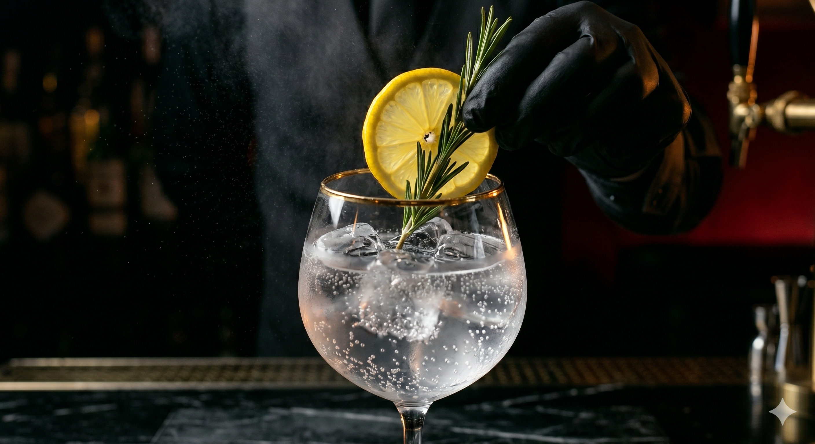 Garnish de limón y romero